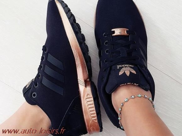 adidas femme zx flux noir et rose gold